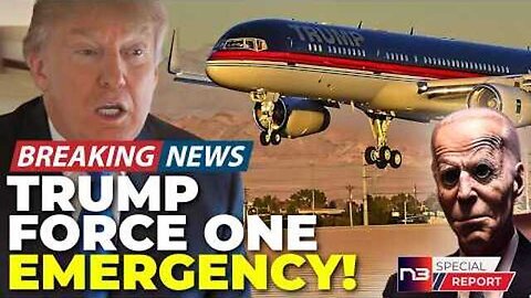 🚨BREAKING- TRUMP'S PLANE FORCED INTO EMERGENCY LANDING AS FIRST RESPONDERS LOCK DOWN WHITE HOUSE!🚨