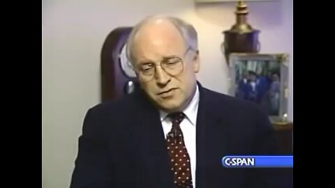 1994 clip of a C-SPAN interview with Dick Cheney