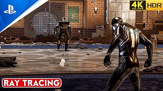 MARVEL'S SPIDER-MAN - Venom Suit VS Shocker | Realistic RAY TRACING Gameplay [4K 60FPS HDR]