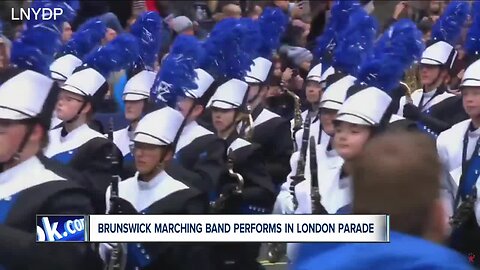 Brunswick High School marching band performs in London's New Year's Day Parade