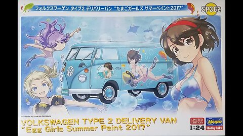 1/24 Hasegawa Volkswagen Type 2 Delivery Van "Egg Girls Summer 2017 ver." Review/Preview