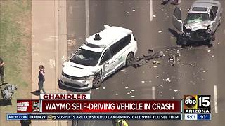 Waymo vehicle involved in Chandler crash not at fault