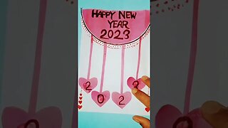 DIY - Happy New Year Greetings Card 2023 | Handmade New Year Card Making