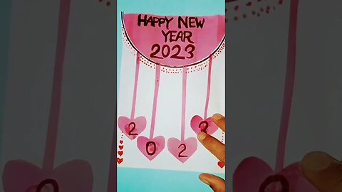 DIY - Happy New Year Greetings Card 2023 | Handmade New Year Card Making