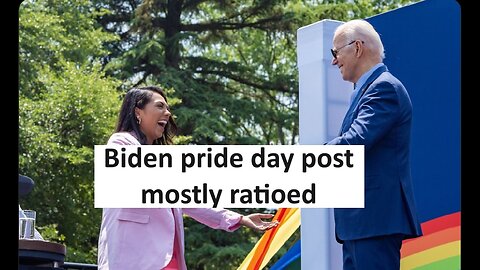 Biden pride day tweet mostly ratioed