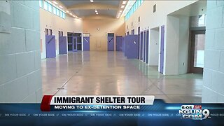 Tour the detention center becoming an immigration shelter