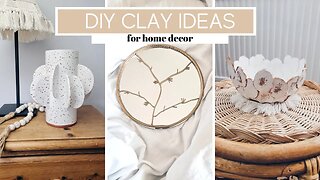 DIY CLAY HOME DECOR Ideas | Air Dry Clay & Polymer Clay projects