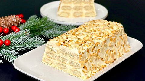 WITHOUT OVEN!! THE tastiest CHRISTMAS SWEET 🎄 I've ever eaten! Quick and easy dessert!🤩