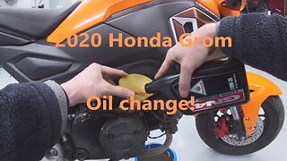 Day 122 or 365 day riding goal. Oil change on 2020 Honda Grom