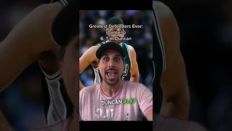 Tim Duncan Greatest NBA Defender EVER?