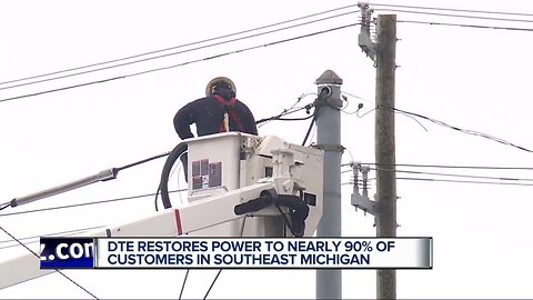 DTE: 17,000 remain without power in metro Detroit due to high winds