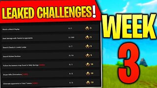 Fortnite Week 3 Challenges Leaked! Fortnite Season 4 Battle Pass Week 3 ALL CHALLENGES!