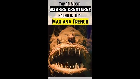 Top 10 most Bizarre Creatures found in Mariana Trench || #ExploreUnseen