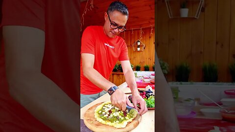 Savory Delights - Anchovy, Pesto, Goat Cheese, and Sun-Dried Tomato Pizza