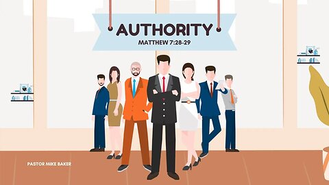 Authority - Matthew 7:28-29
