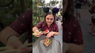 EPCOT FLOWER & GARDEN #disneyvlog #disneyfood #disneydining #travelcouple #disneyshorts