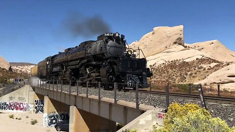 Big Boy 4014 Steam Locomotive - Cajon Pass - Where to See Trains in California
