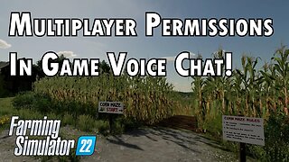 Multiplayer Permissions and Voice chat - Farming Simulator 22