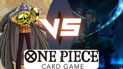 Crocodile [Blue/Purple] VS Roronoa Zoro [Red] | OPTCG BATTLE | One Piece Card Game Gameplay