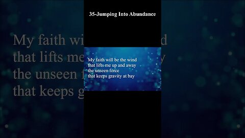 35-Jumping Into Abundance 1 #SHORT