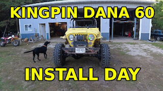 Kingpin Dana 60 for a CJ7 part 15: Install Day