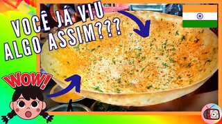 Reagindo a Comidas de Rua: ÍNDIA! CONHEÇA o GIGANTESCO KHAKHRA INDIANO! | Veja Aqui #21