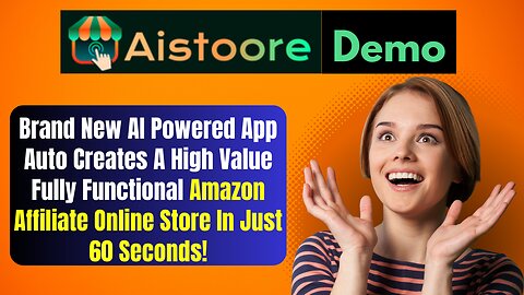 AI Stoore Demo - Auto Creates AHigh Value Fully Functional Amazon Affiliate Online Store