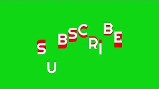 YouTube Like Subscribe Hit the Bell for Notifications Bouncing Text Green Screen Effect