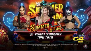 WWE Summerslam 2023 Asuka vs Bianca Belair vs Charlotte Flair for the WWE Women's Championship