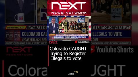 Colorado CAUGHT Trying to Register Illegals to vote #shorts