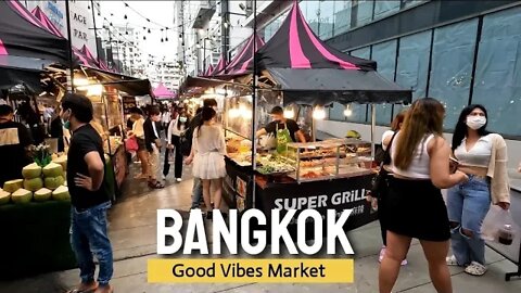 [4K] Good Vines Market | Bangkok Siam Square Walking Tour (1/3)