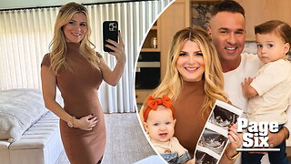 Mike Sorrentino's pregnant wife Lauren debuts baby bump ahead of 3rd child
