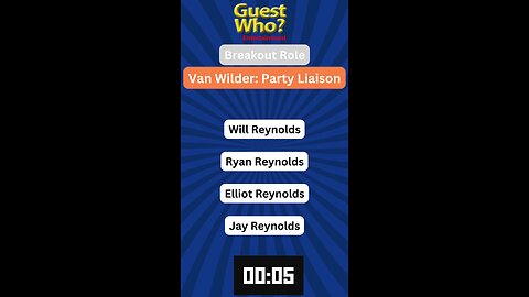 Guest This Actor #152 Like A Quick Quiz? | Van Wilder: Party Liaison