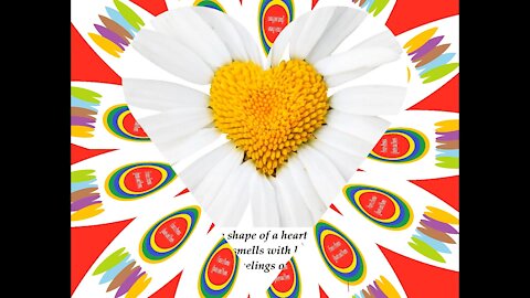 I send you this daisy in the shape of heart, smells with love and passion! [Quotes and Poems]