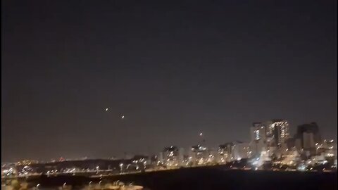 Iron Dome, tonight over Rishon Lezion