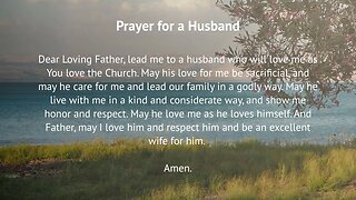 Prayer for a Husband (Prayer for Love)