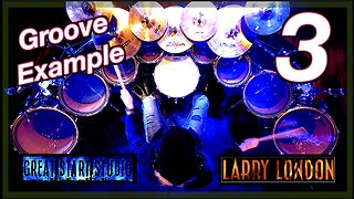 Larry London: Mirrored Drumset Groove Example for Upcoming Track