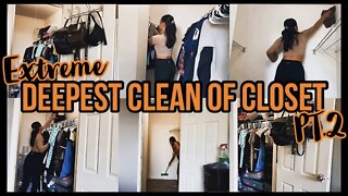 *EXTREME* DEEPEST CLEAN EVER OF CLOSET PT.2 2021 🧡|EXTREME SPEED CLEANING MOTIVATION|ez tingz