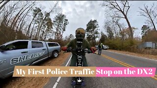 My First Police Traffic Stop on My Hyper Scooter