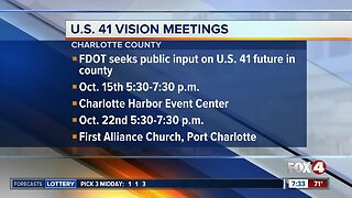 U.S. 41 vision meetings planned in Charlotte County