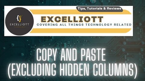 Excel - Copy and Paste Excluding Hidden Columns