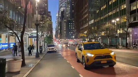 NYC @ 4k @ Walk @ Night Manhattan Grand Central Terminal Walking tour