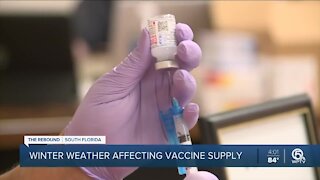 Wintry weather puts freeze on COVID-19 vaccine supply shipped to Florida
