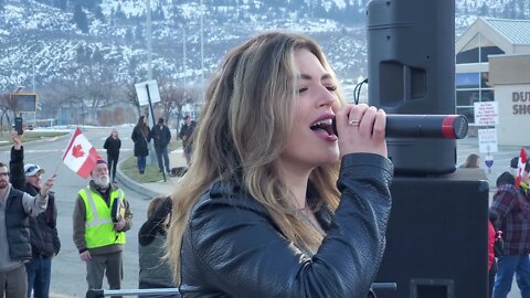 Okanagan Freedom Convoy Pt.3 - Osoyoos BC "Hailey Lewis Music" Feb.19, 2022 #irnieracingnews