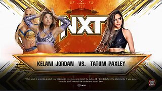 NXT Kelani Jordan w/Dana Brooke vs Tatum Paxley