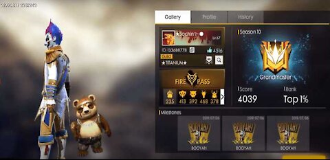 Top player in free fire kills 20 another player