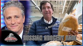 Jon Stewart Slams Tucker Carlson For Russia Grocery Store Visit