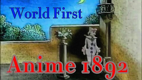 Pauvre Pierrot 1892 Restoration - Very First cartoon animation ever (Emile Reynaud, Praxinoscope)