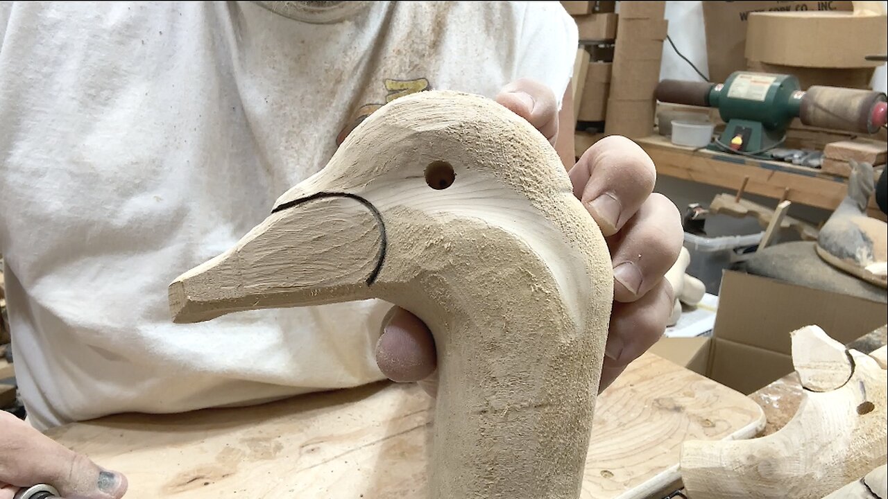 HIGH HEAD Surf Scoter Decoy Carving Decoys Wood Working Pitboss