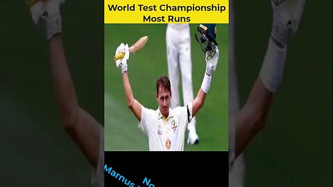 World Test Championship Most Runs #cricket #youtubeshorts #viral #cricketshorts